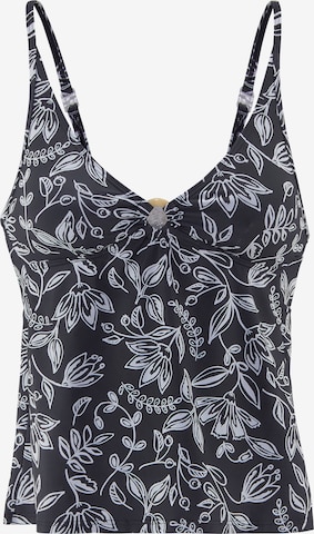 VIVANCE - Triangular Top de tankini em preto: frente