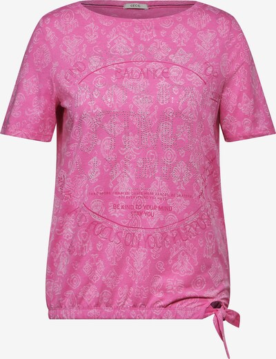 Marškinėliai iš CECIL, spalva – rožinė / pastelinė rožinė / šviesiai rožinė, Prekių apžvalga