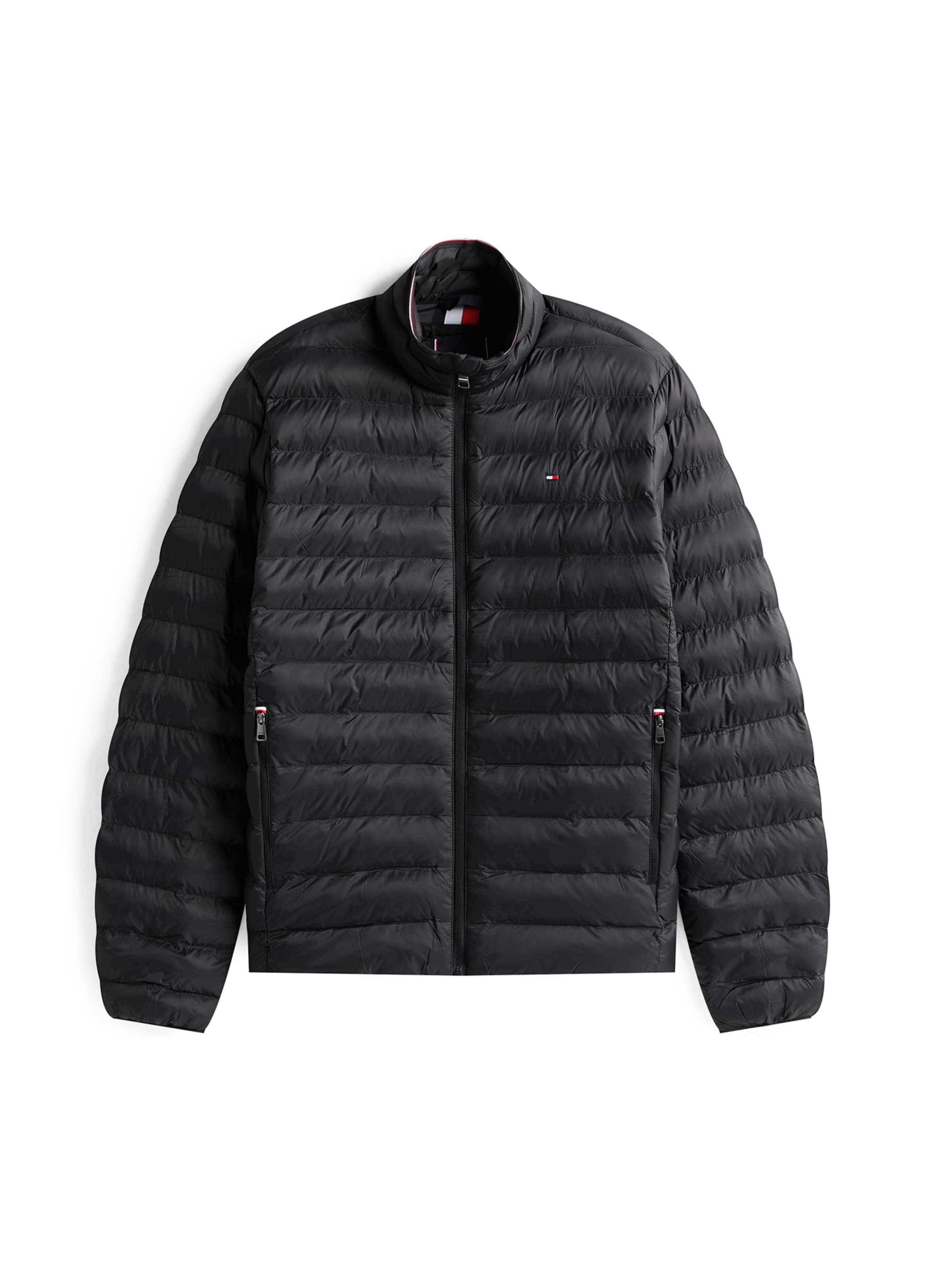 TOMMY HILFIGER Between-season jacket in Black: front