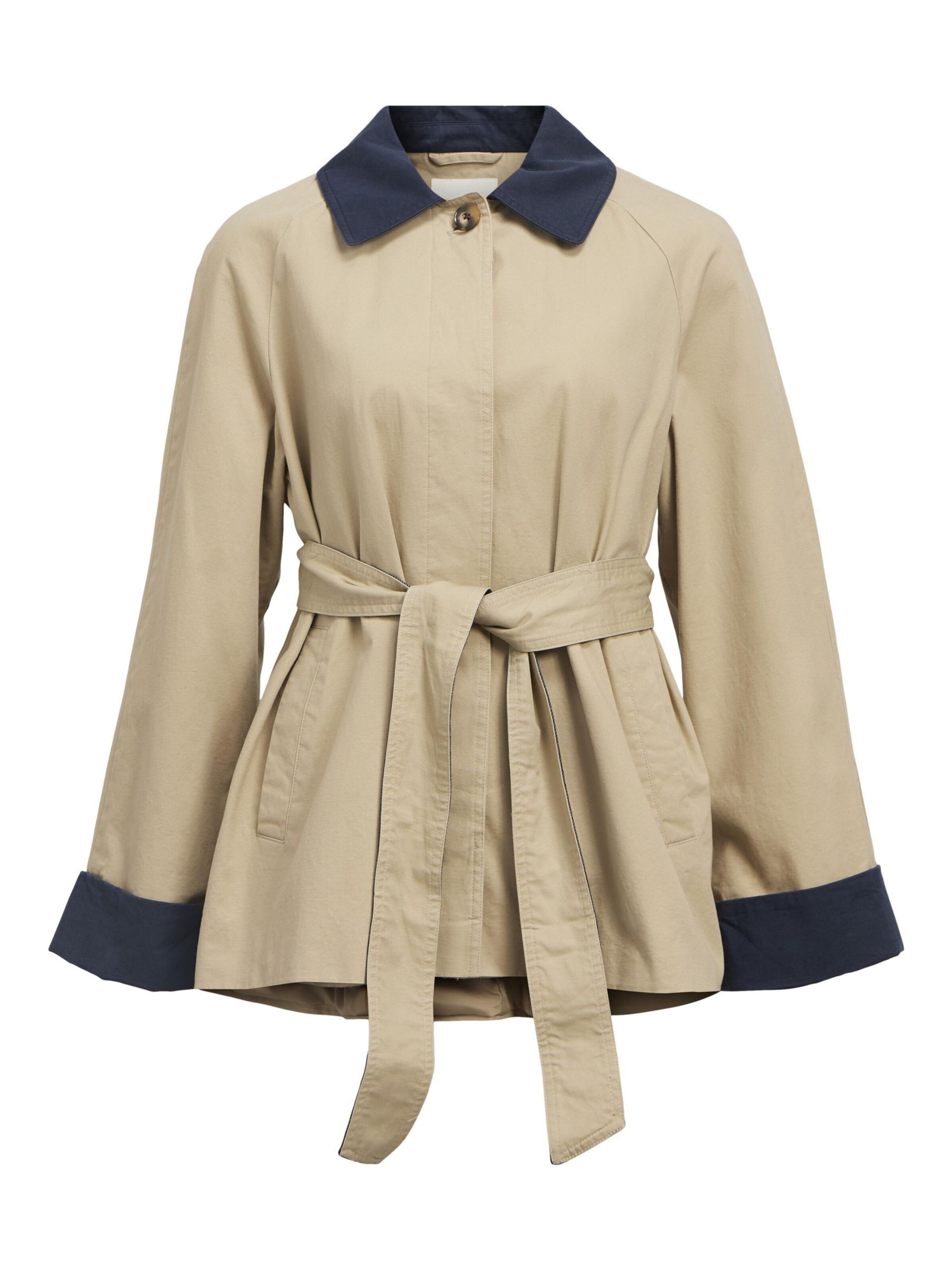 OBJECT Tussenmantel in Beige: voorkant