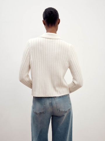 ABOUT YOU x Marie von Behrens Knit Cardigan 'Ella' in White