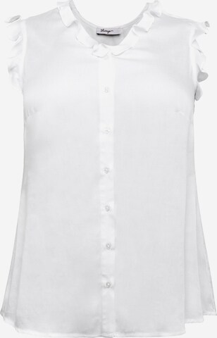 SHEEGO Blouse in White: front