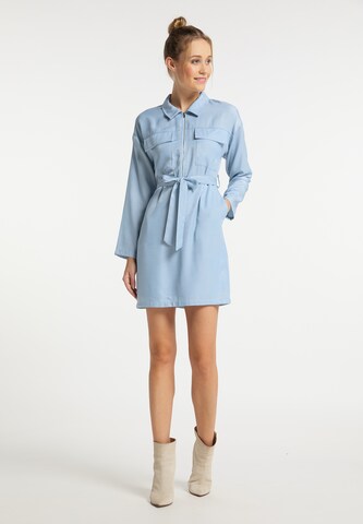 DreiMaster Vintage Shirt Dress in Blue