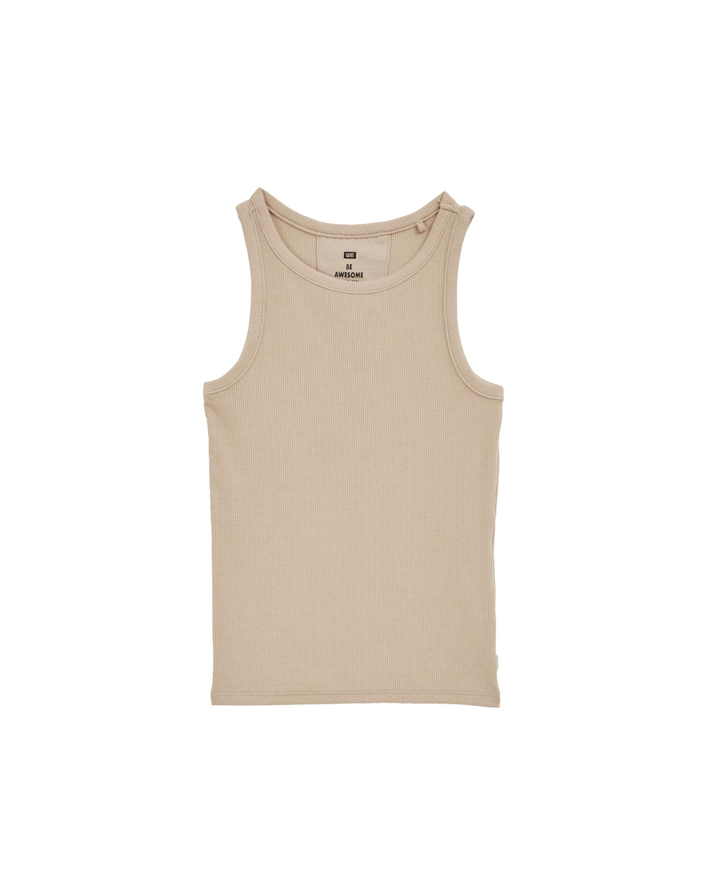 WE Fashion Топ в бежово: отпред