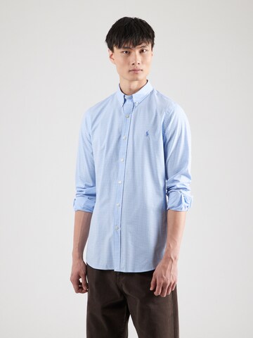 Slim fit Camicia di Polo Ralph Lauren in blu: frontale
