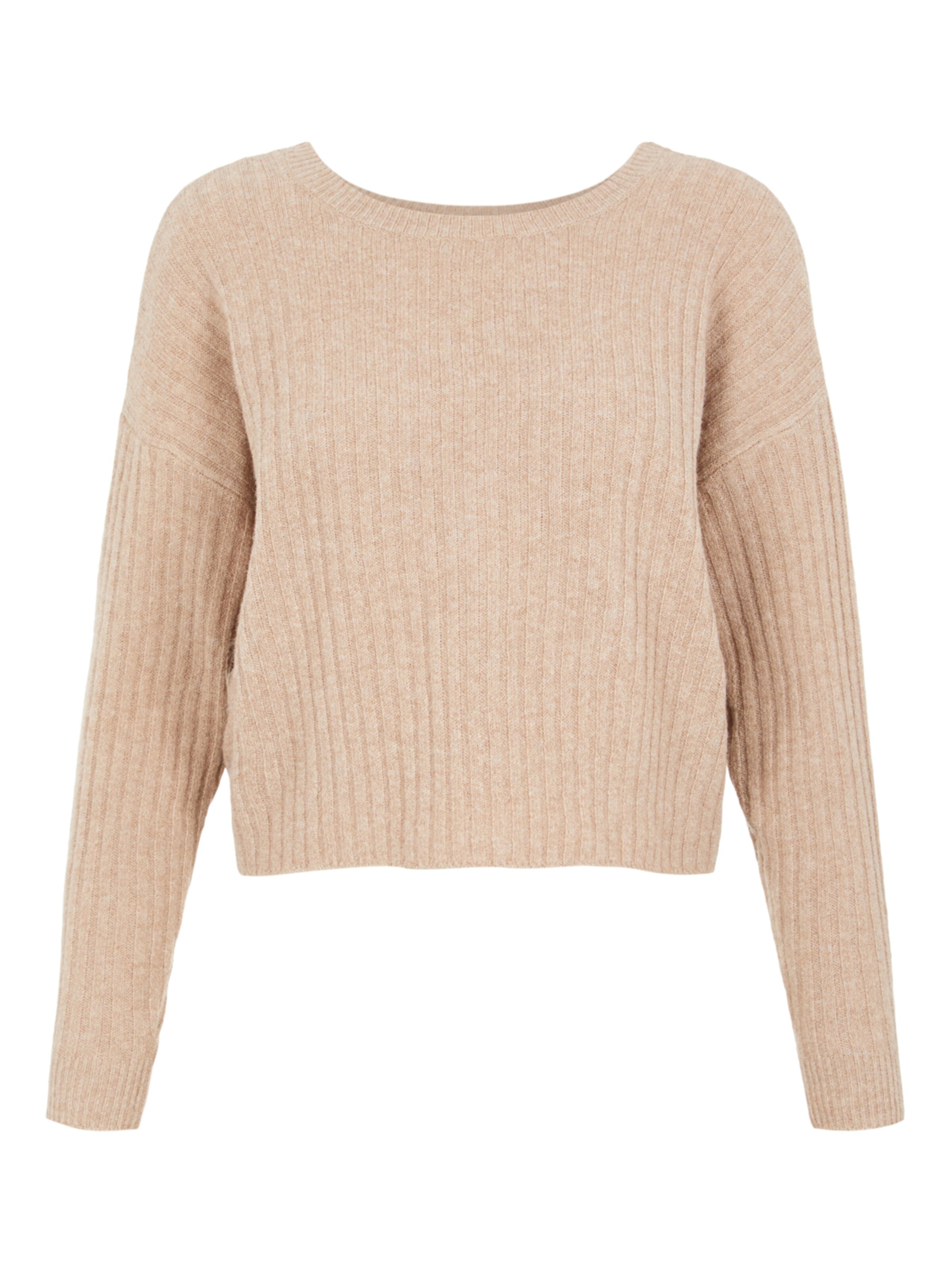 PIECES Pulover 'Suna' | rjava barva: sprednja stran