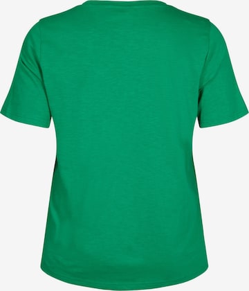 Zizzi T-Shirt 'Brea' in Grün