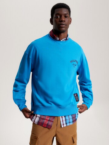 Sweat-shirt TOMMY HILFIGER en bleu : devant