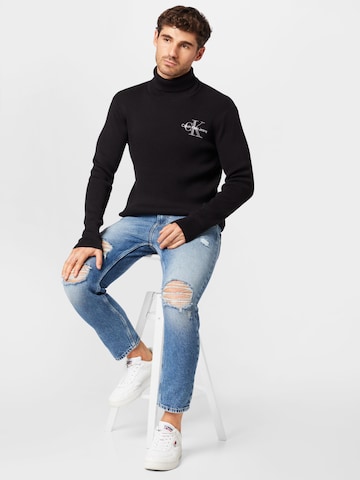 Calvin Klein Jeans Pullover in Schwarz