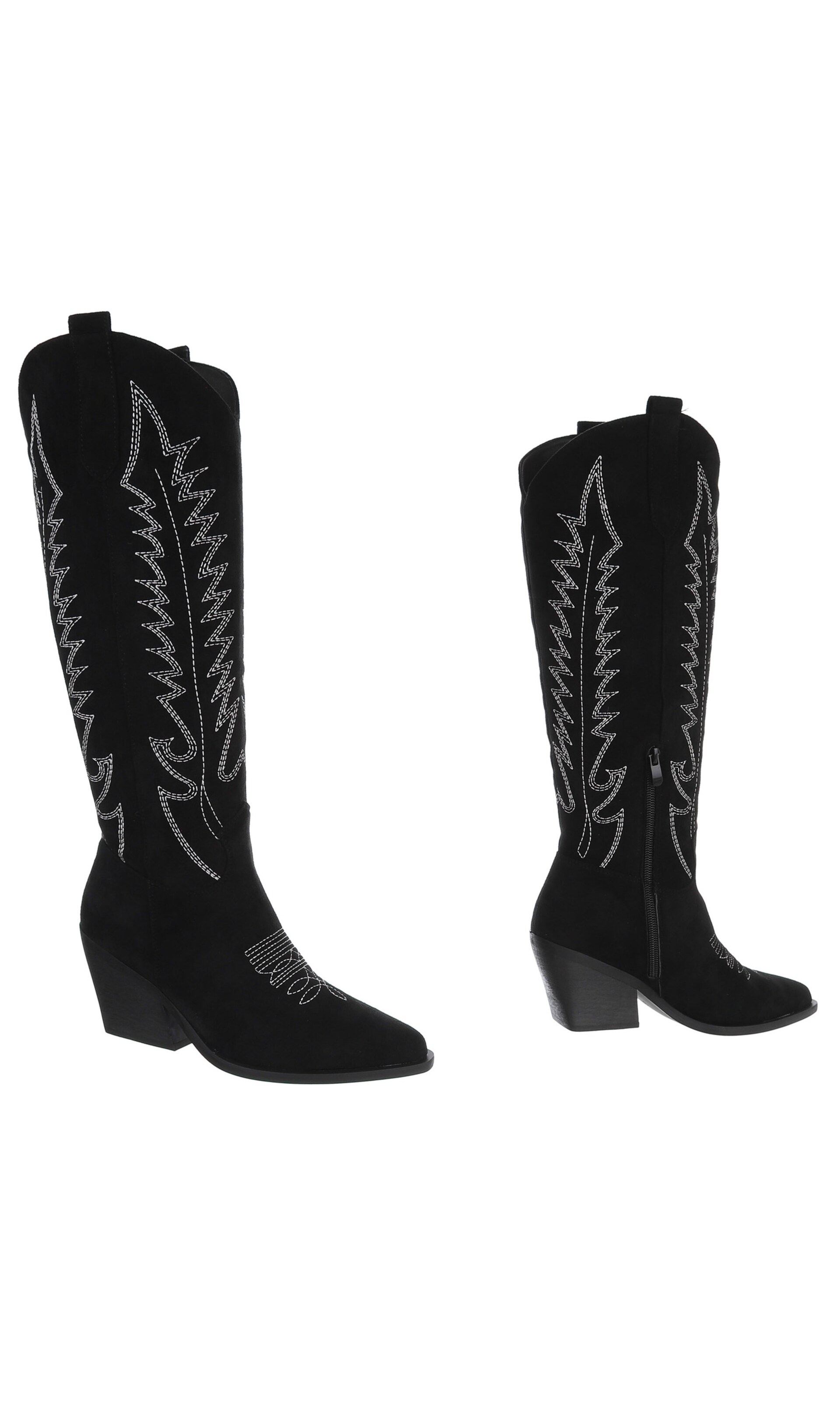 Ital-Design Cowboy Boots in Black