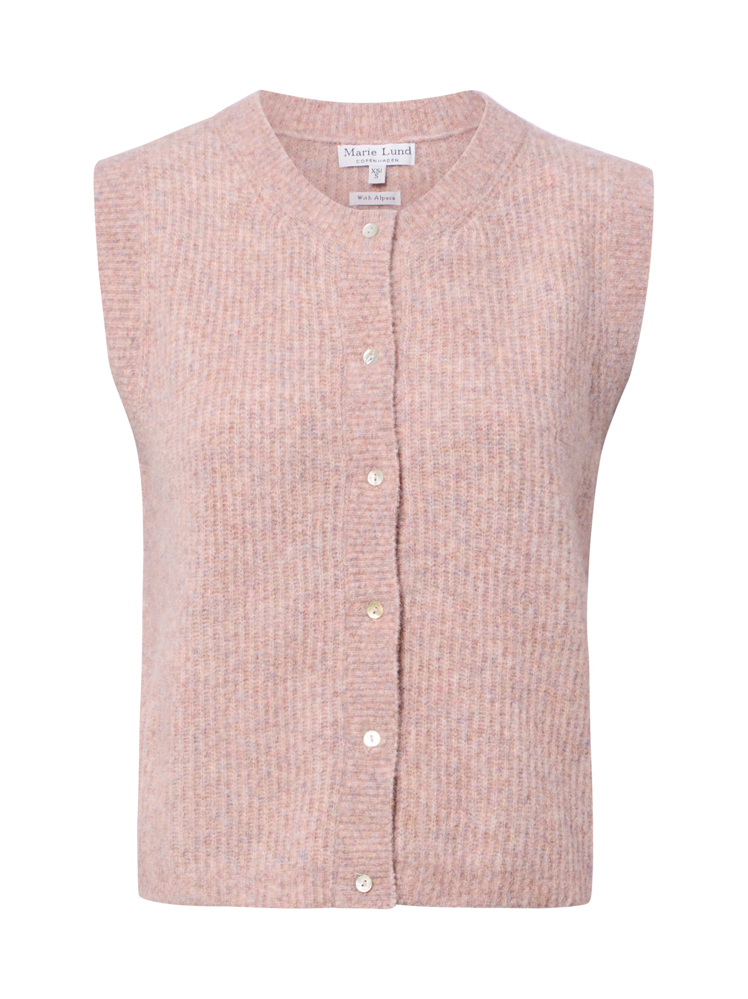 Marie Lund Knit Cardigan in Pink: front