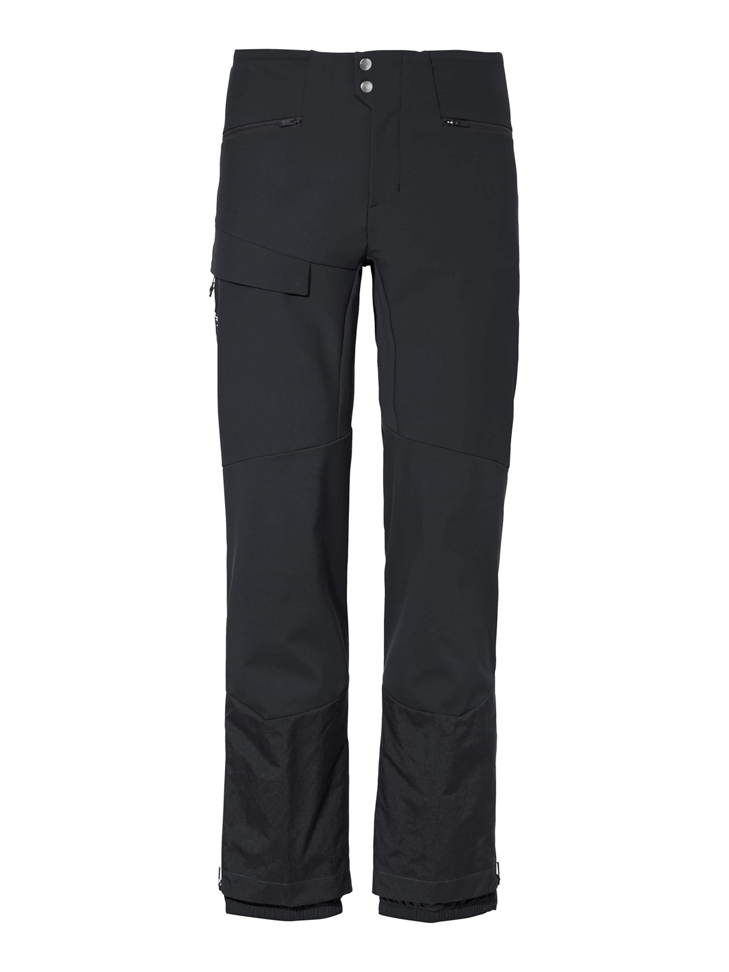 VAUDE Regular Outdoor trousers in Black: front