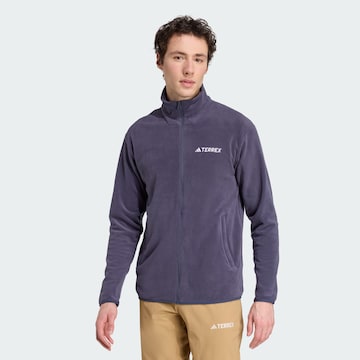 ADIDAS TERREX Функциональная флисовая куртка 'Essentials' в Синий: спереди