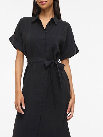VILA Shirt Dress 'VIHULA' in Black