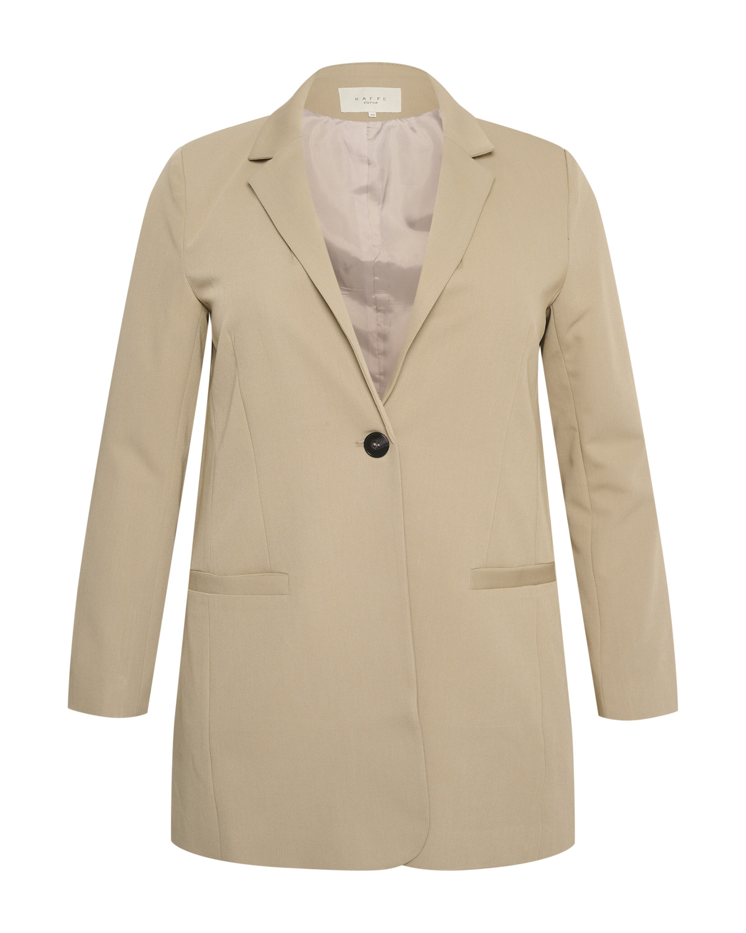 KAFFE CURVE Blazers 'Sakira' in Beige: voorkant