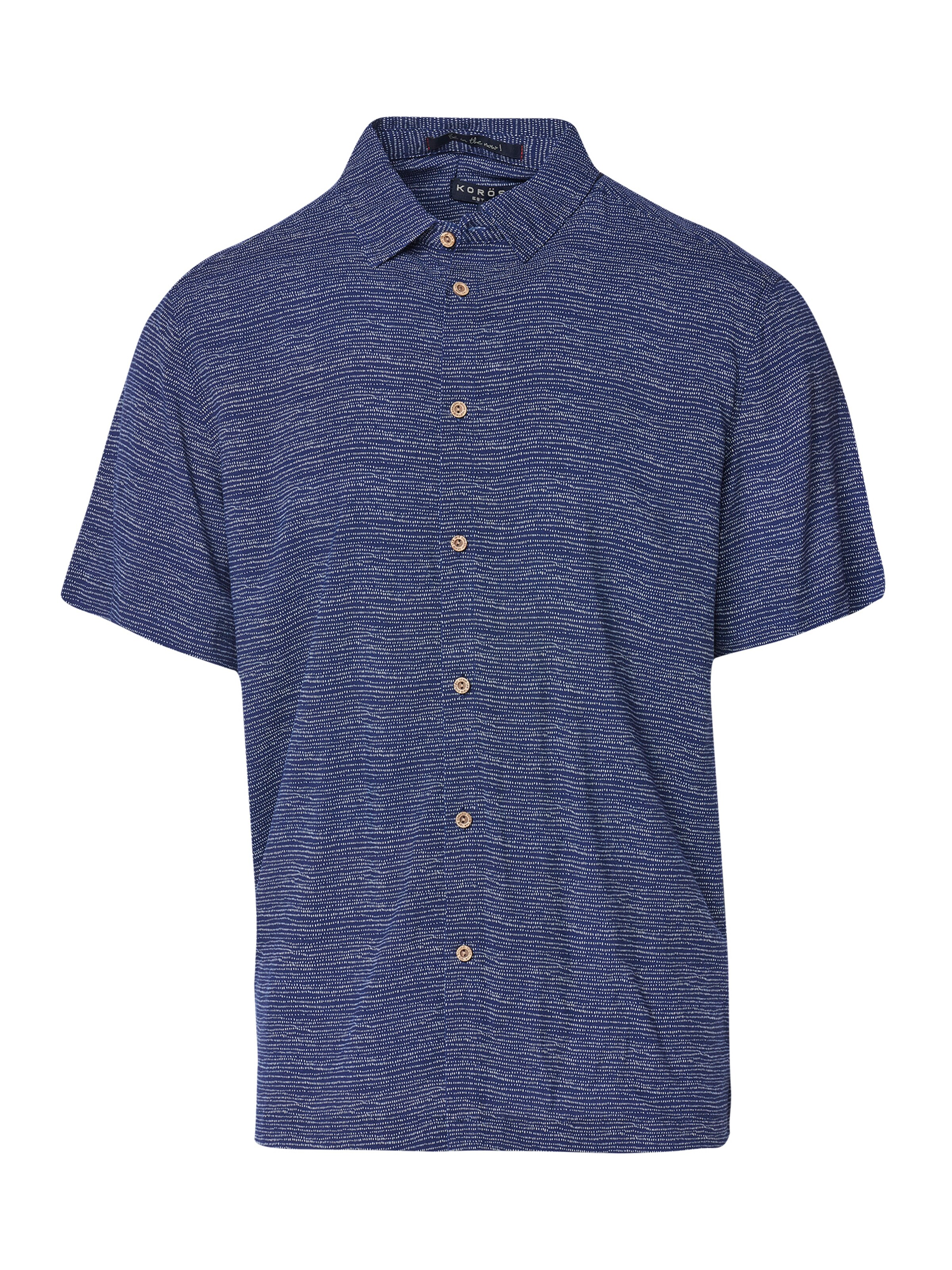 Coupe regular Chemise KOROSHI en bleu : devant