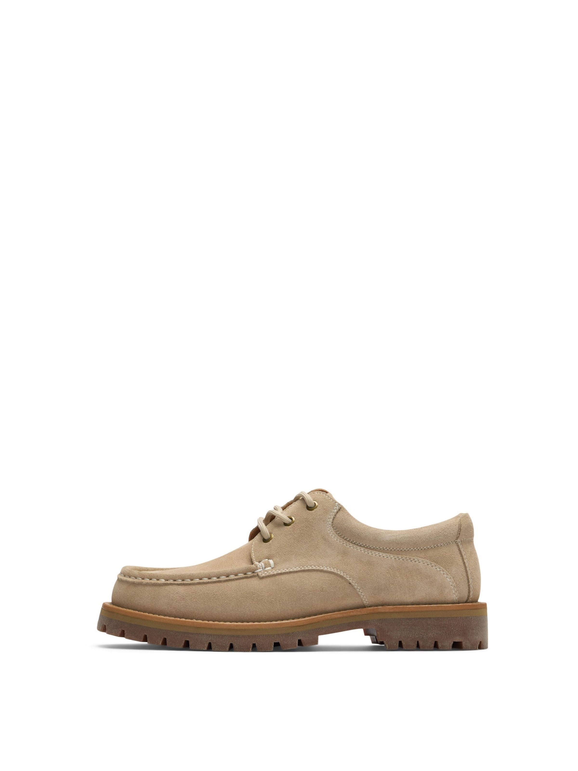 Mocassin SELECTED en beige : devant