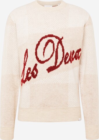 Pull-over Les Deux en beige : devant