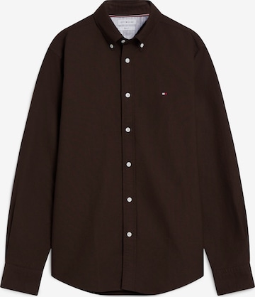 TOMMY HILFIGER Overhemd 'HERITAGE' in Bruin: voorkant