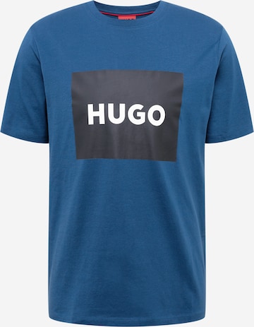 HUGO Shirt 'Dulive222' in Blauw: voorkant