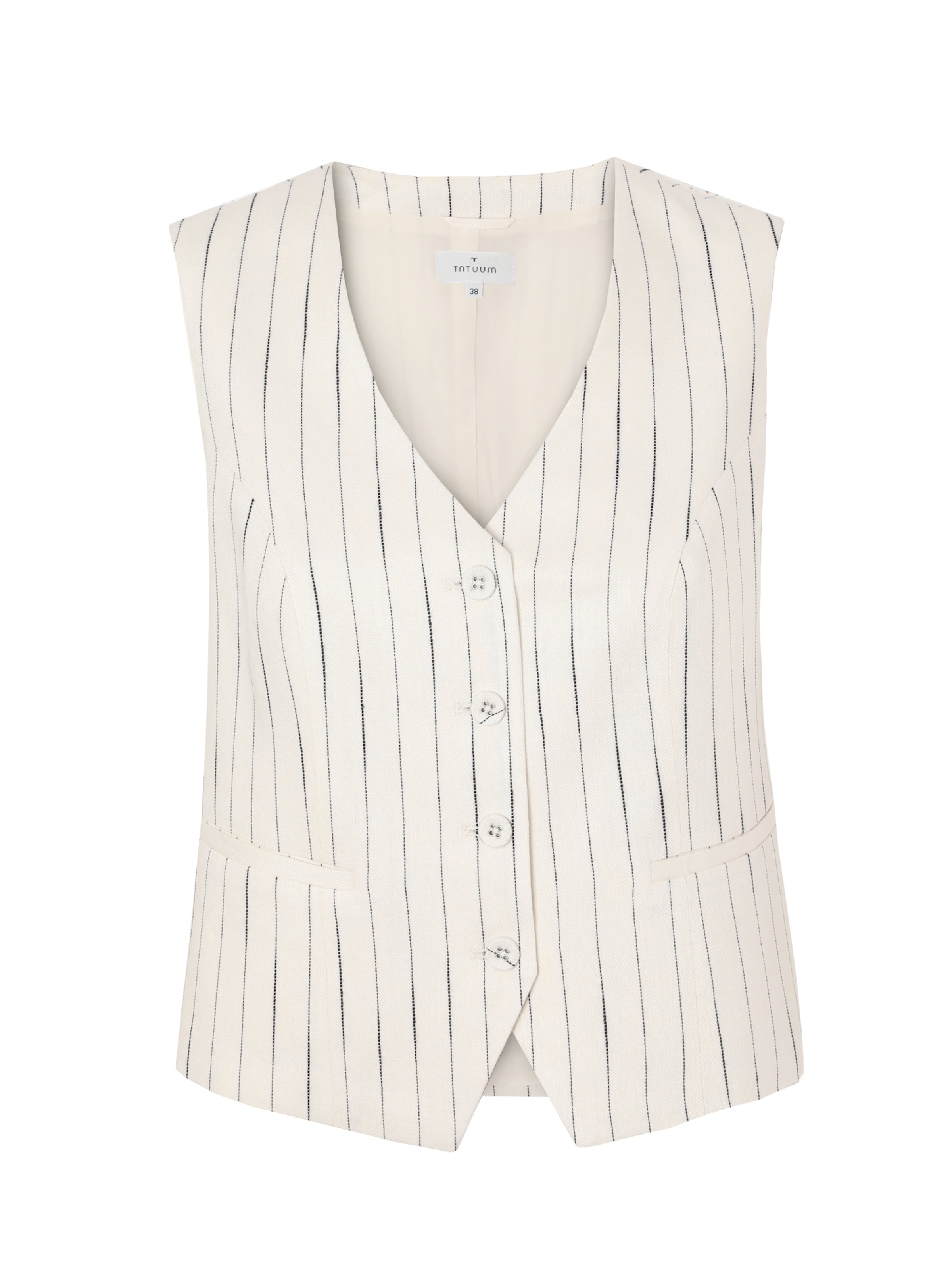 TATUUM Vest &#x27;Remela&#x27; in White: front