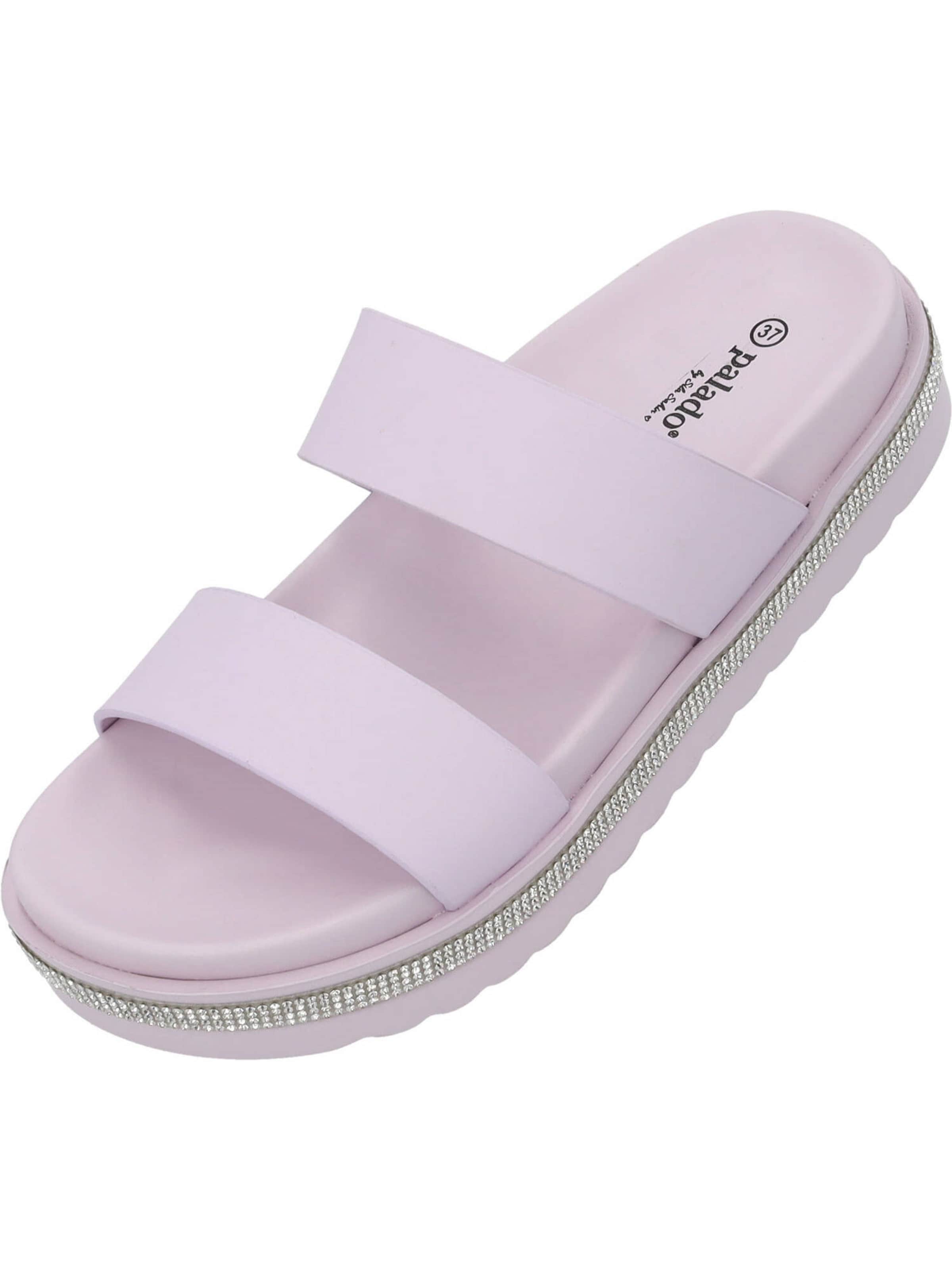 Palado by Sila Sahin Pantolette 'Ulie by Sila Sahin' in Lila: Vorderseite