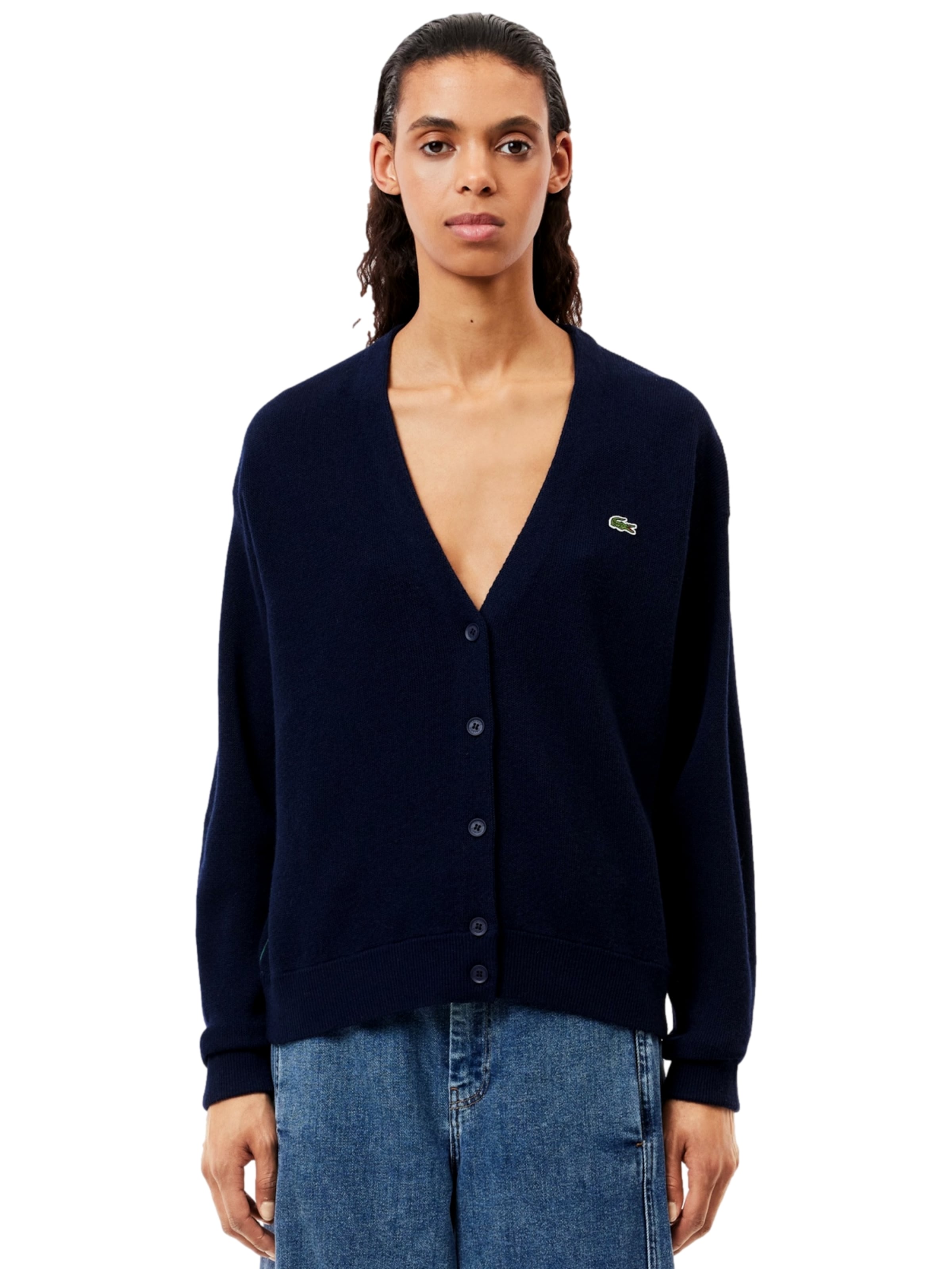 LACOSTE Strickjacke in Blau: Vorderseite