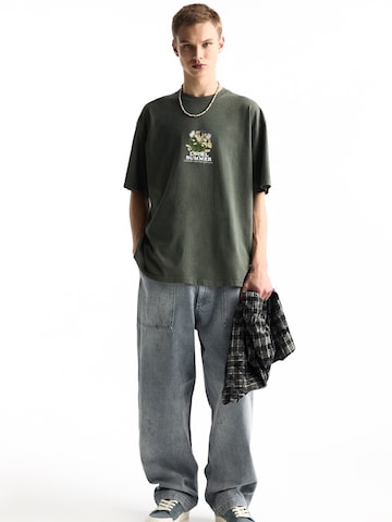 Pull&Bear Tričko - Zelená