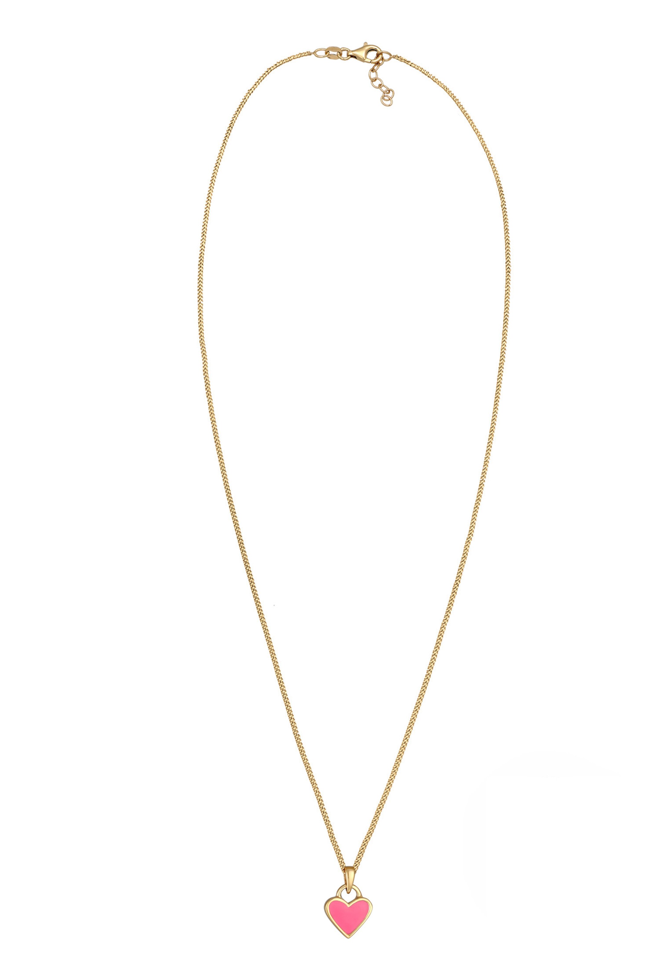 ELLI Sieraden 'Herz' in Roze: voorkant