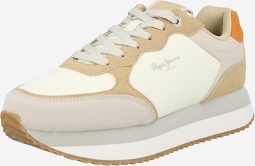 smėlio Pepe Jeans Sportbačiai be auliuko: priekis