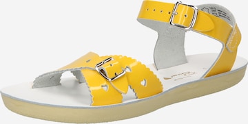 Salt-Water Sandals Sandal 'Sweetheart' in Yellow: front