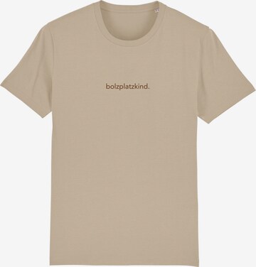 Bolzplatzkind Shirt in Beige: front