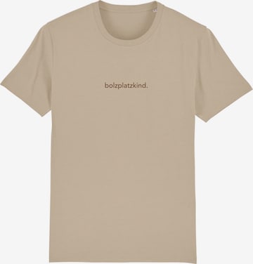 Bolzplatzkind Shirt in Beige: front