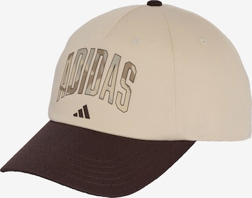 ADIDAS PERFORMANCE Sportcap 'Camo Graphic Dad' in Beige: Vorderseite