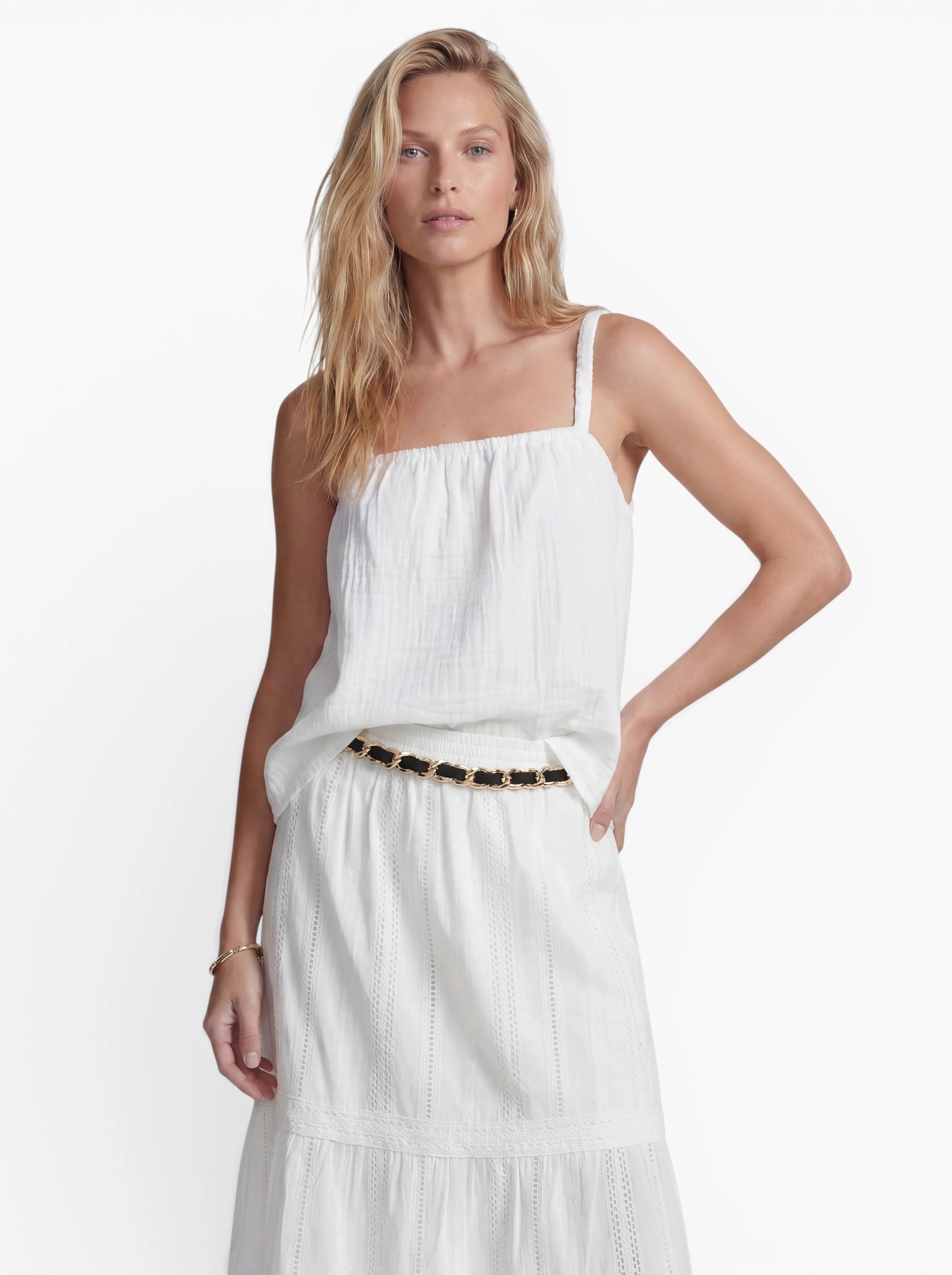 ONLY - Top 'ONLTHYRA' en blanco