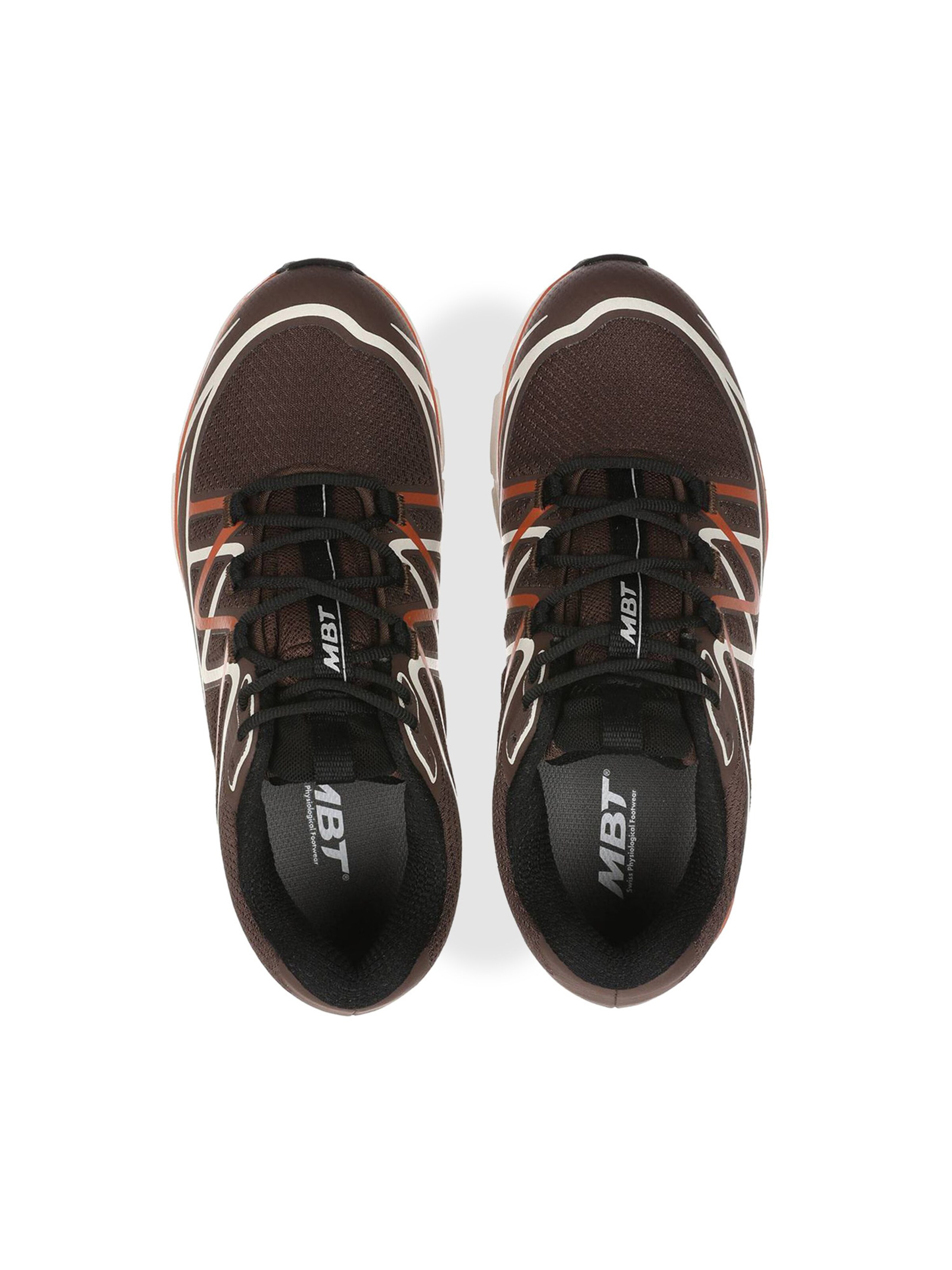 MBT - Sapatilhas slip-on em castanho: topo