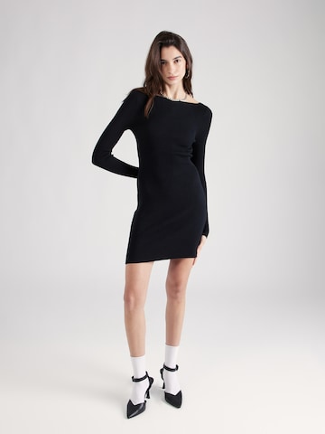 Abercrombie & Fitch Πλεκτό φόρεμα 'RICK' σε μαύρο: μπροστά
