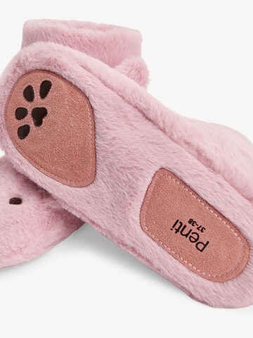 Penti - Pantufa 'PENTI Happy Bear Hausschuh mit Tierstickerei' em roxo