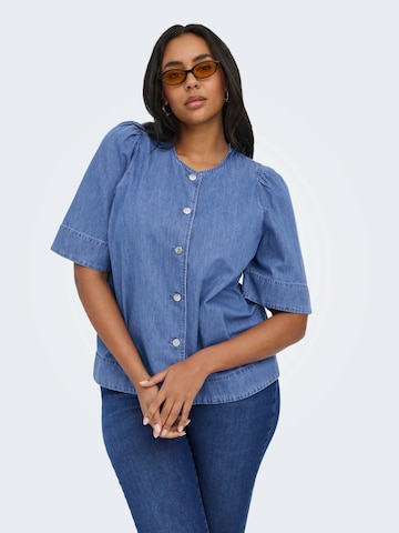 Camicia da donna 'CARASTRA' di ONLY Carmakoma in blu: frontale