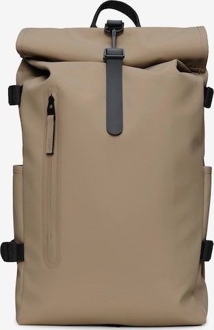 RAINS Backpack in Beige: front