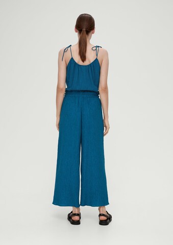 s.Oliver BLACK LABEL Wide leg Broek in Blauw