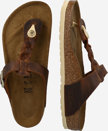 BIRKENSTOCK Σαγιονάρες διχαλωτές 'Gizeh' σε καφέ