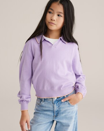 WE Fashion Trui in Lila: voorkant