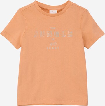 T-Shirt s.Oliver en orange : devant