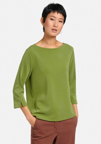 Peter Hahn Sweatshirt in Groen: voorkant