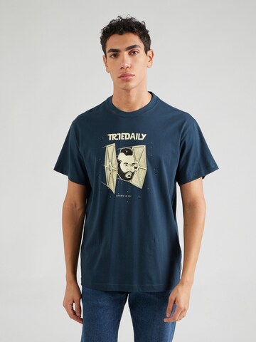 Iriedaily Shirt 'Fighter' in Blue: front