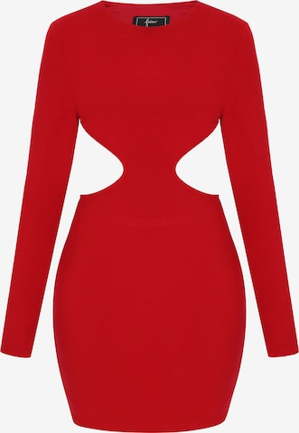 faina - Vestido 'Festive' en rojo: frente