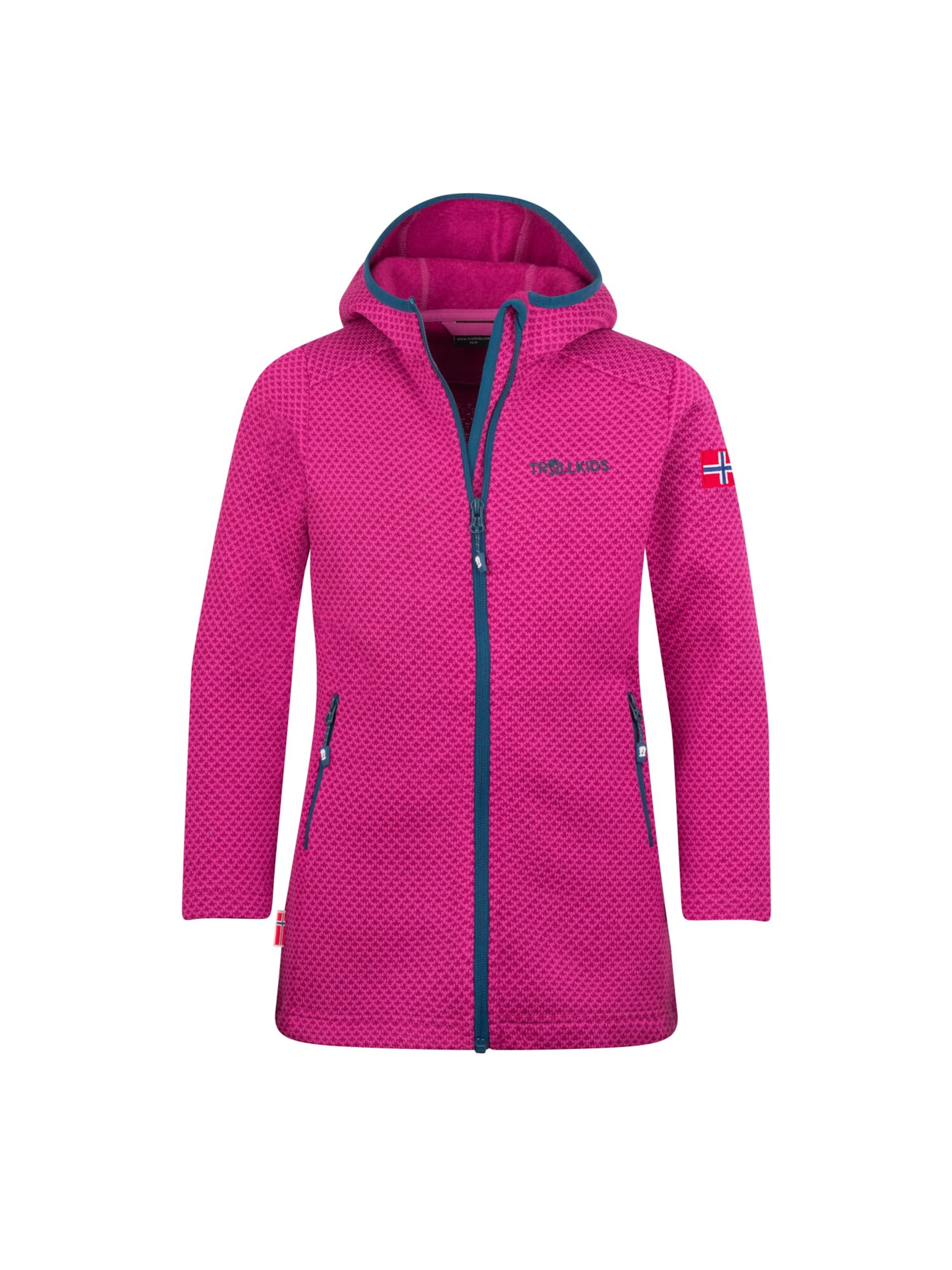 TROLLKIDS Fleece Jacket in Purple: front
