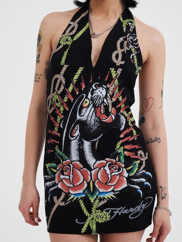 Ed Hardy Kleid 'Panther' in Schwarz