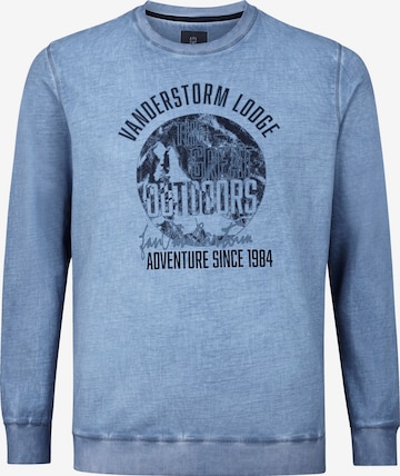 Sweat-shirt 'Nandrad' Jan Vanderstorm en bleu : devant